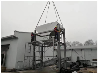 南京現(xiàn)場(chǎng) 皮帶機(jī)即將安裝完成?。?！